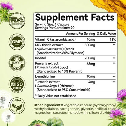 HERLA Milk Thistle Liver Detox & Colon Cleanse